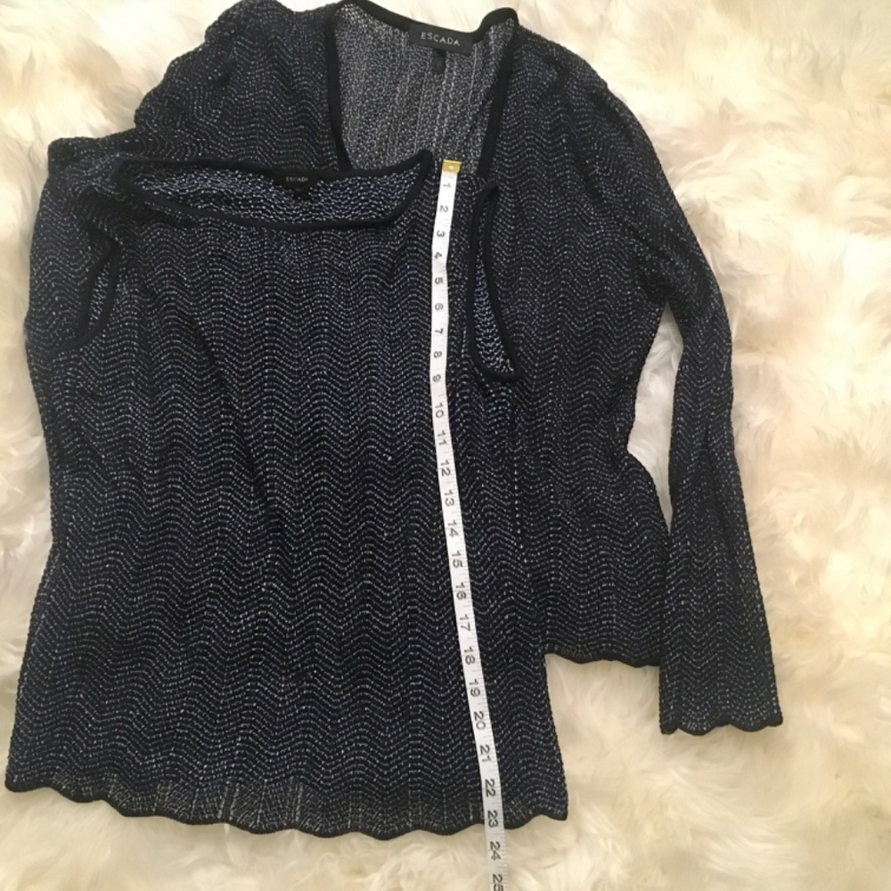 Escada knit set cardigan and top - Picture 11 of 12